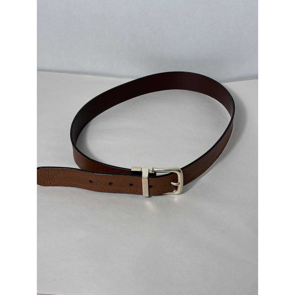 Genuine Leather Belt Brown Sz M 30-34" Standard Size